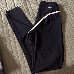 Nama Black Leggings with White Accent